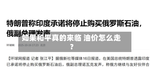如果和平真的来临 油价怎么走?